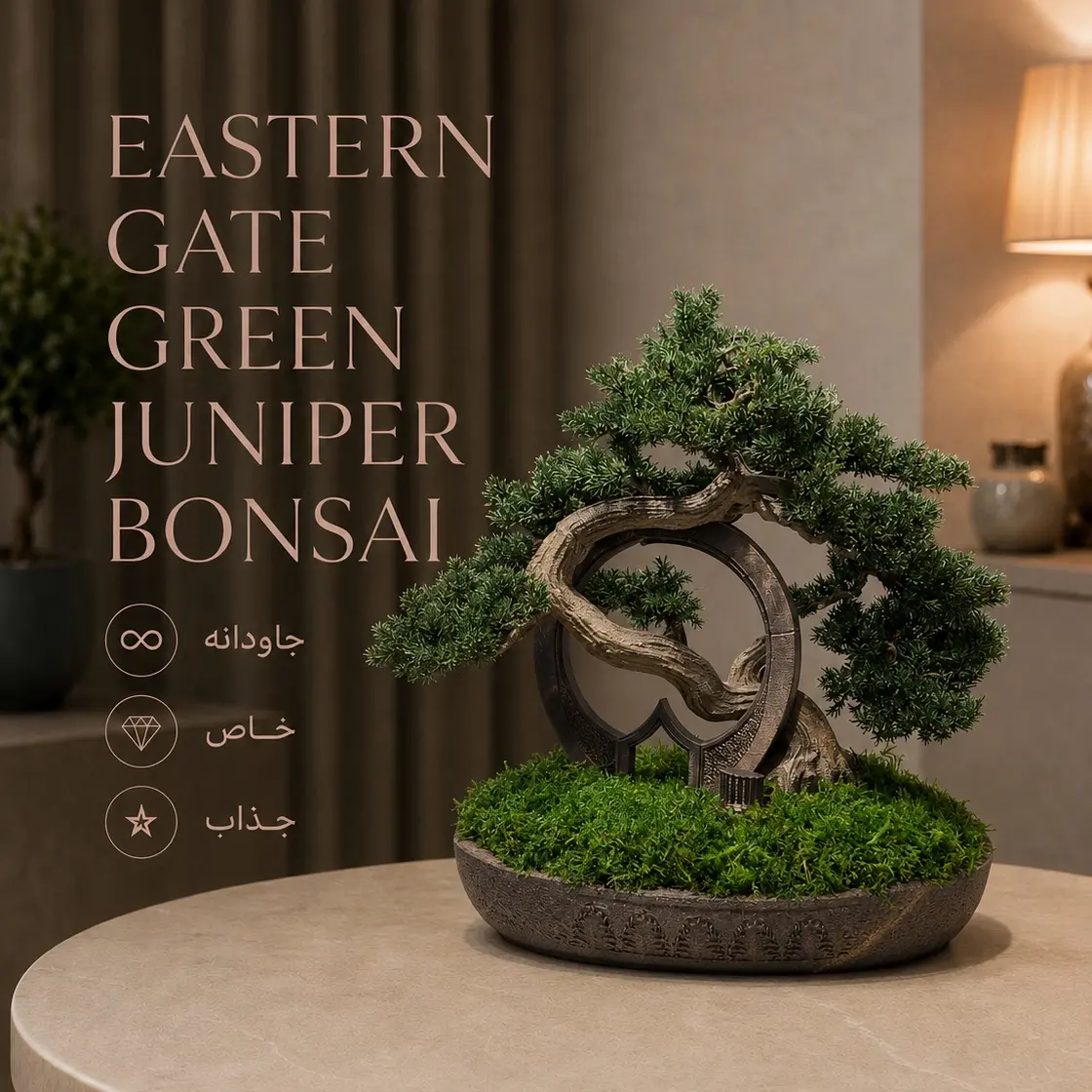 بونسای جونیپروس سبز؛ دروازه شرق